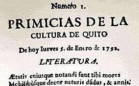 Primicias de la Cultura de Quito