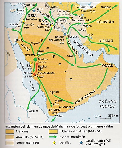 Començament de l'expansió de l'Islam