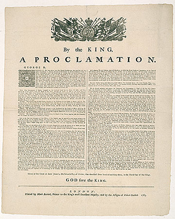 La Proclamation royale