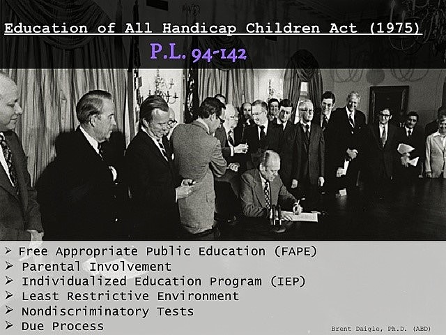 The Education of All Handicapped Children Act-
