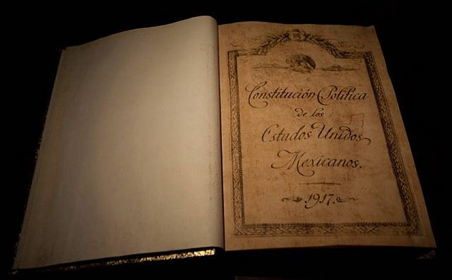 Promulgación de la Constitución Mexicana