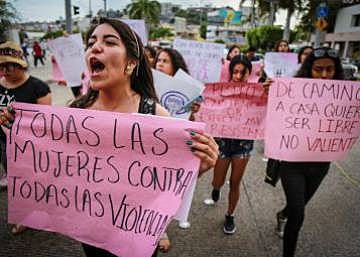 Protestas feministas en México.