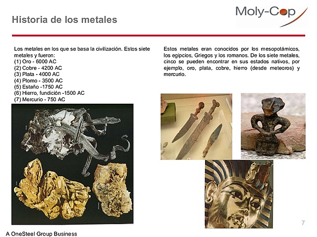 Los metales en los que se basa la civilización