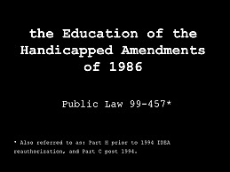 Education of the Handicapped Act Amendments