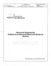 Manual de Organizacion del INEIEM ( 2012 )