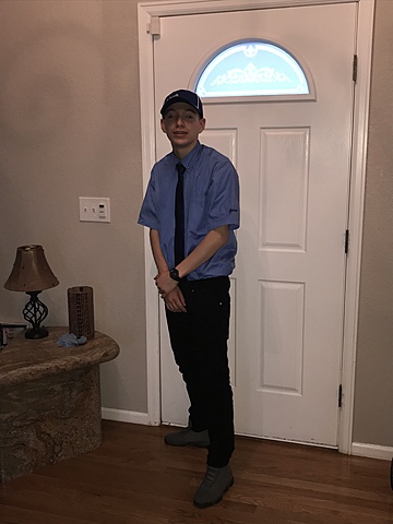 My first day of being employeed