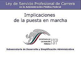 Ley del Servicio Profesional de Carrera en la Administración Pública Federal