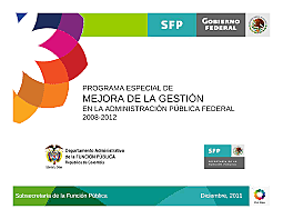Programa Especial de Mejora de la Gestión