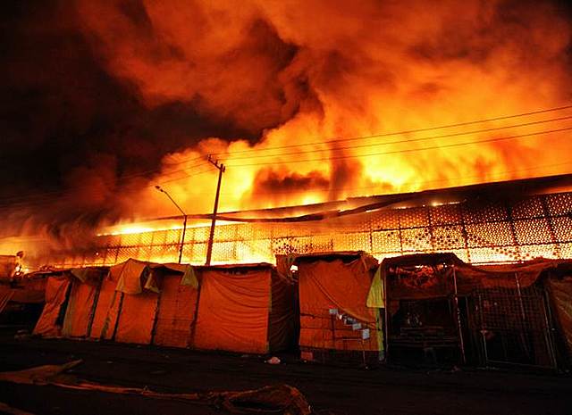 Mercado de la Merced-Incendio 2013
