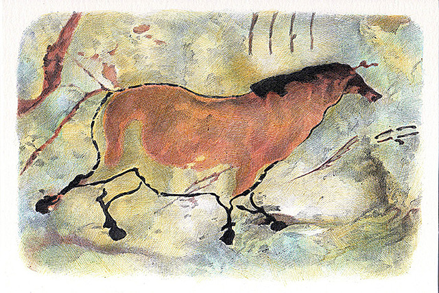 pintura rupestre, Caballo