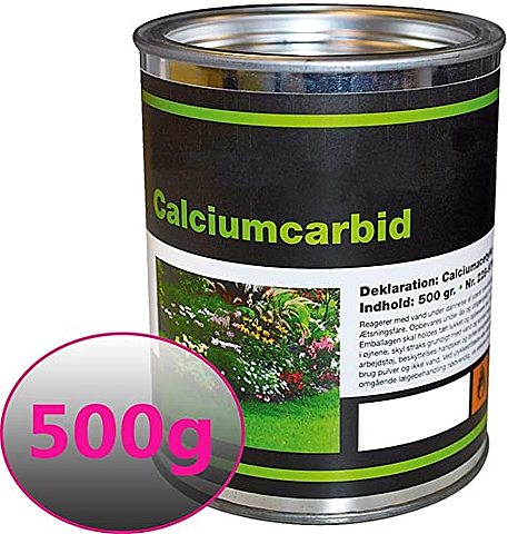 Se utiliza el carburo de calcio