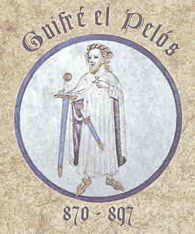 Guifré el Pilós deixa els comtats en herència