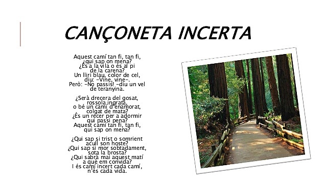 Publicació de " Cançoneta Incerta"