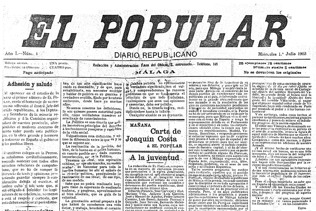 Fundación de El Popular