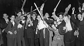 Timeline: Linea de tiempo - epoca de la violencia en colombia, transicion al bipartidismo electoral.