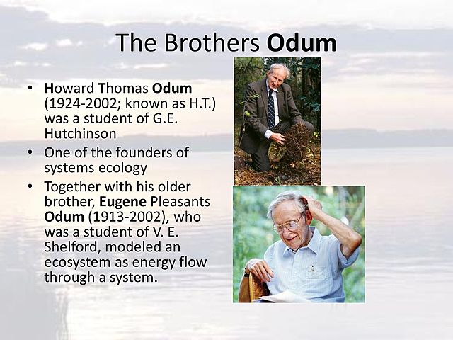 Los hermanos Eugene Pleasants y Howard Thomas Odum