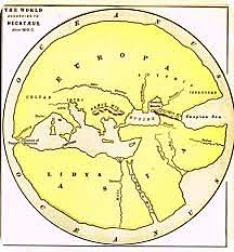 Mapamundi en escala por Anaximandro.