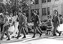 Eisenhower sends in federal troops