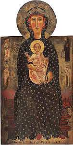 Madonna and Child Enthroned with Four Saints - Margaritone d'Arezzo. (Bizantino)