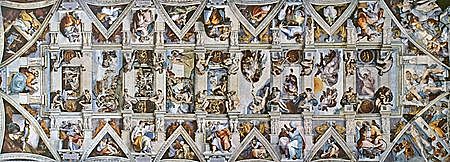 Bóveda de la Capilla Sixtina - Miguel Ángel (Renacimiento)