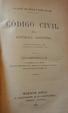Sanción del Código Civil de la República Argentina