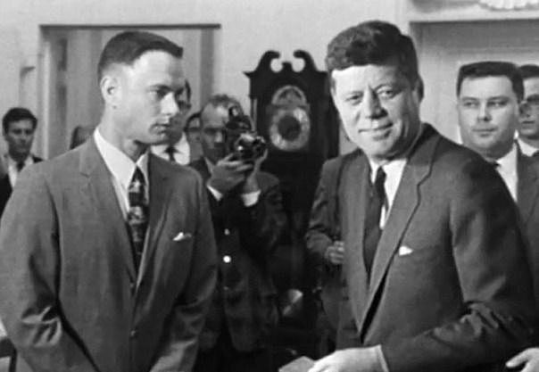 1963 All-American Team Meets President John F. Kennedy