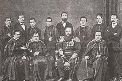 Llegada de mision Italiana de Salesianos
