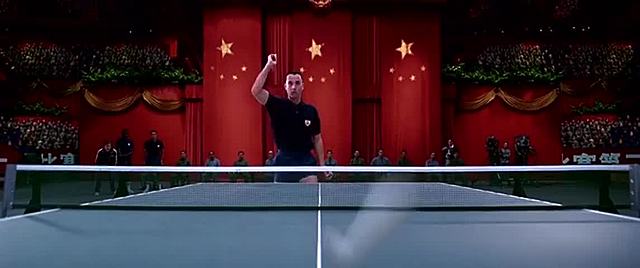 Forrest Gump goes to China (U.S. Table Tennis goes to China).