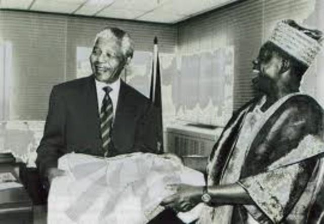 Mandela's father dies (date approximate)