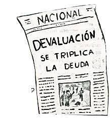 Devaluación del peso en México