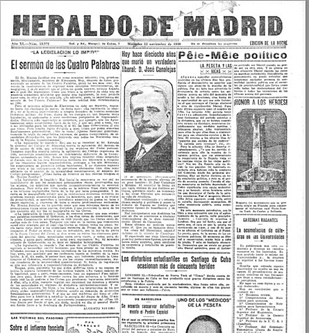 Reportaje "Las dos uniones" de El Heraldo de Madrid
