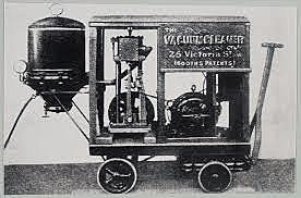 First powered vacuum cleaner