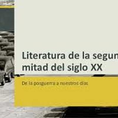 Timeline: La literatura de la segunda mitad del siglo XX