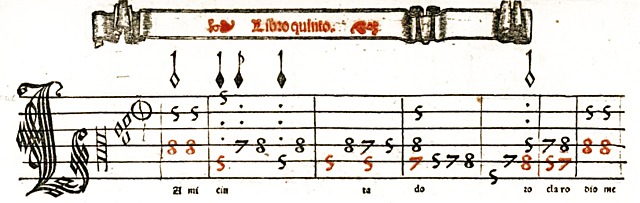 Tablatura para Vihuela