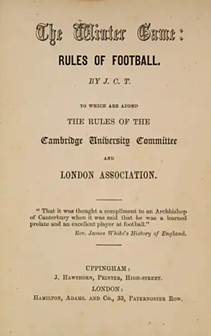 Cambridge Rules were introduced