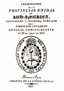 Constitución Unitaria de las Provincias Unidas