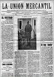 Fundación del periódico La Unión Mercantil