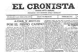 Fundación del periódico El Cronista