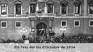 Els fets d'octubre de 1934 a Catalunya.