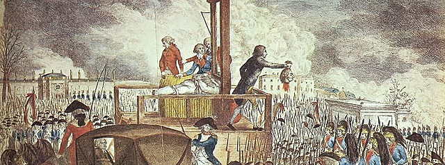 Los lideres jacobinos son ejecutados