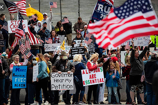 President trump encourages protests against some state restrictions