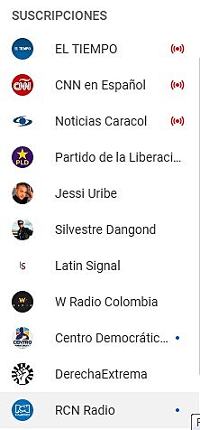 Suscripción a canales