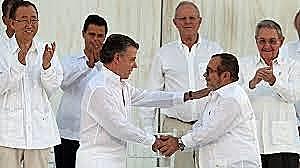 Acuerdo de paz con las FARC en Cartagena
