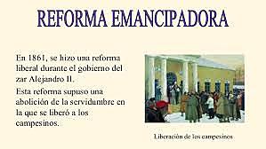 Reforma emancipadora en 1861