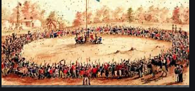 Troopers attacked the stockade