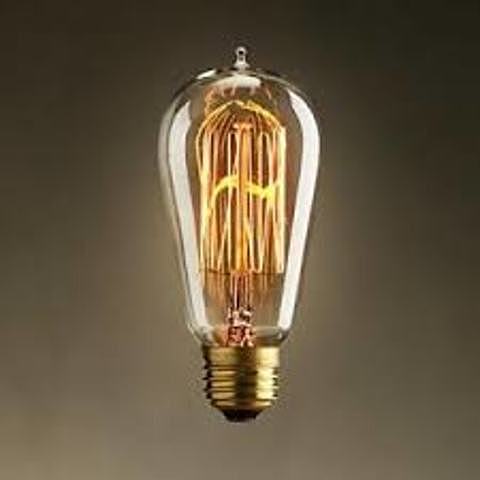 una bombilla antigua