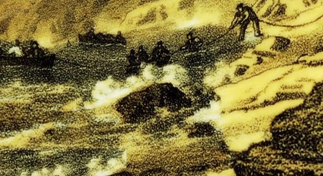 Empalme de los cables de telégrafos