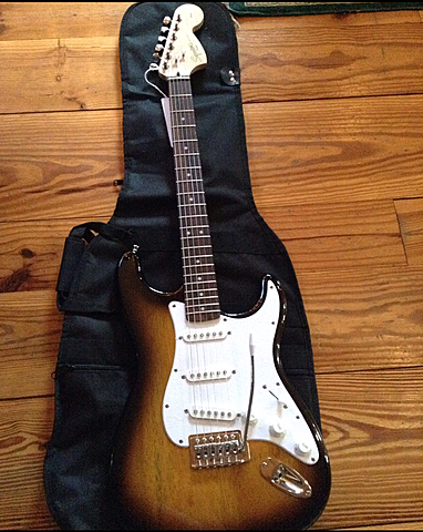 Brenden gets an Electric Guitar!