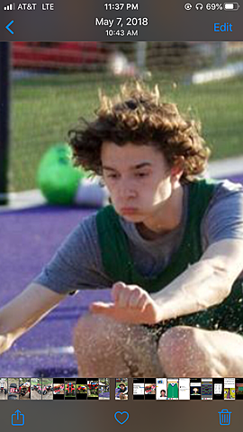 Continuing through high school and running track