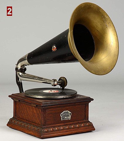 Gramófono de disco plano